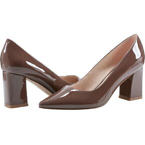 Marc Fisher LTD Women's Zala Pump, Dark Brown Patent Leather, 9.5