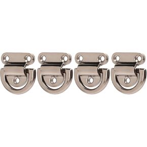 D Rings Folding Pad Eye, Folding Pad Eye Stable Performance 4 Sets Replace Accessories Stainless Steel for Marine