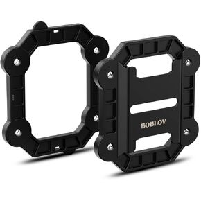 BOBLOV مشبك خلفي مغناطيسي لكاميرا الجسم، حامل مغناطيسي عالمي مع 8 مغناطيسات مدمجة، نوع جديد ومشابك سيليكا سوداء محمولة لجميع كاميرات الجسم تلتصق بالملابس in Kuwait