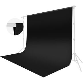 JINSUI 10 X 10 Ft White Backdrop Background for Photoshoot, High Density Professional White Screen for Photography Streaming Video Recording Parties Curtain