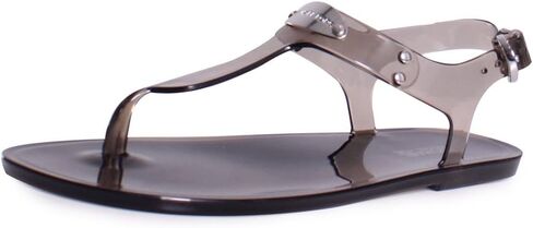 Michael Kors Plate PVC Jelly Sandals in Smoke Size 8 in Saudi Arabia