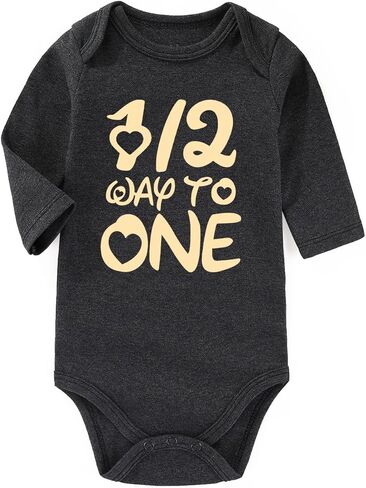 1/2 birthday girl half birthday outfit baby girl half way to one baby girl outfit half party decorations Gifts in Saudi Arabia