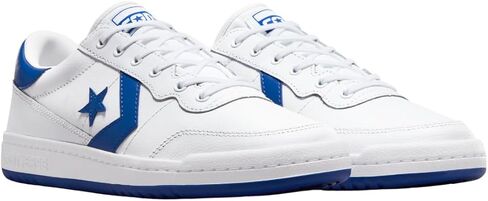 Converse Fastbreak Pro Leather Low (أبيض أسود) - A10201C (أبيض/أزرق/أبيض، نظام مقاسات الأحذية الأمريكية، للبالغين، للرجال، رقمي، متوسط، 8.5) in Kuwait