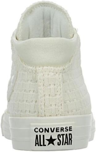 Converse Unisex Chuck Taylor All Star Madison Mid Canvas Sneaker - Lace up Closure Style - Egret/Vintage White 8.5 in Saudi Arabia