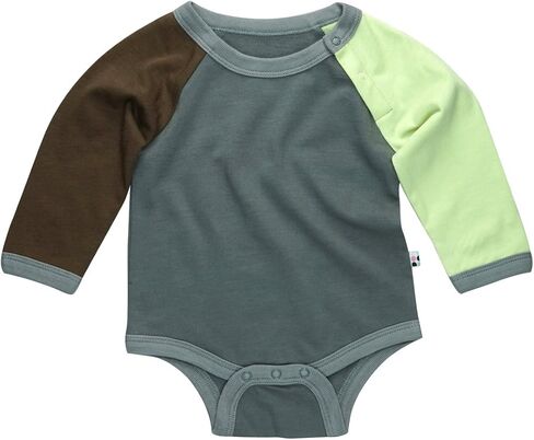 Babysoy Organic Mix Color Long Sleeve Boy Onesie/Bodysuit in Saudi Arabia