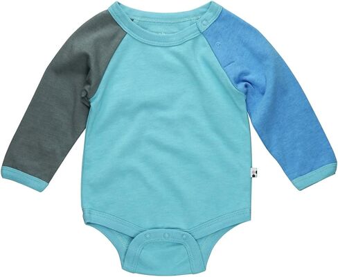 Babysoy Organic Mix Color Long Sleeve Boy Onesie/Bodysuit in Saudi Arabia