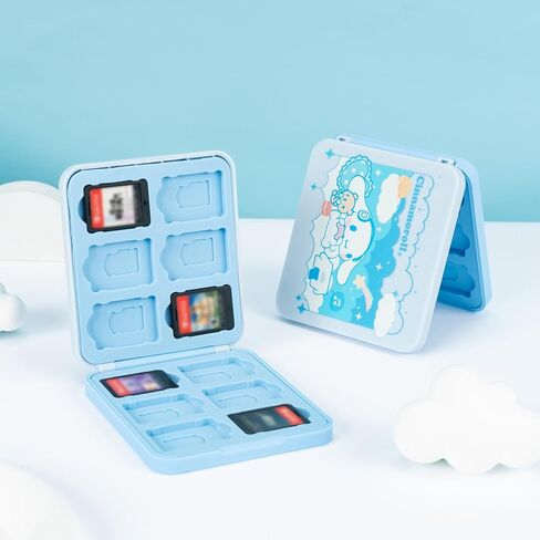 حافظة بطاقات ألعاب Kuitmor للتبديل/OLED/Lite، حامل بطاقات ألعاب التبديل المحمول، حافظة خرطوشة تخزين ذات 12 فتحة صلبة لتبديل بطاقات الألعاب وبطاقات TF in Kuwait