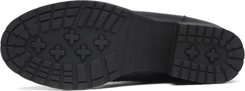 أحذية DECARSDZ النسائية الأنيقة للكاحل باللون الأسود برباط للدراجة النارية in Kuwait