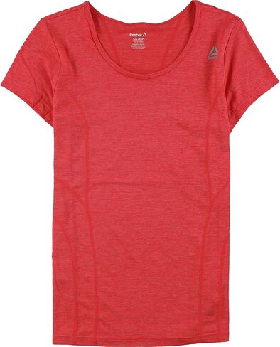 Reebok Womens Poly Marled Basic T-Shirt, Grey, Small in Saudi Arabia