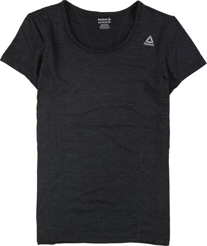 Reebok Womens Poly Marled Basic T-Shirt, Grey, Small in Saudi Arabia