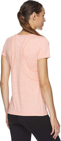 Reebok Womens Poly Marled Basic T-Shirt, Grey, Small in Saudi Arabia