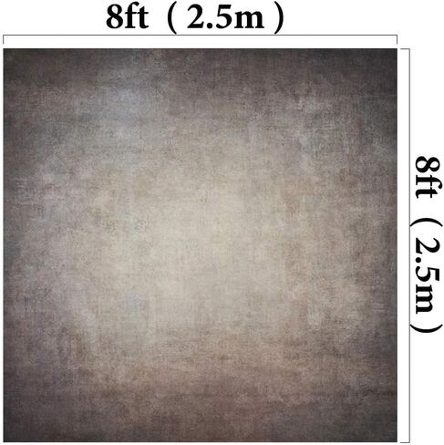 8ft (W) x8ft (H) رمادي قماش صورة خلفية صورة استوديو موسلين مجردة خلفية الجرونج ورقة قديمة صور استوديو كشك الدعائم للتصوير الفوتوغرافي سلس التجاعيد الحرة in Saudi Arabia