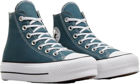 حذاء رياضي Chuck Taylor All Star Leopard ذو نعل سميك للنساء من Converse، Deepgreen، 4 UK، Deepgreen، 4 UK in Saudi Arabia