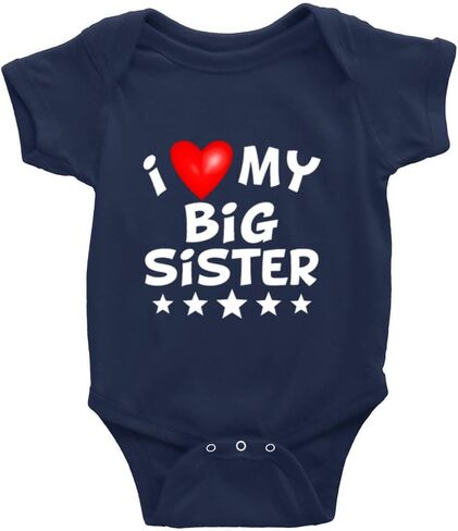 بدلة قطعة واحدة للأطفال حديثي الولادة من I Love My Big Sister بأكمام طويلة للجنسين in Saudi Arabia
