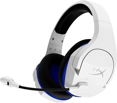 HyperX Cloud Stinger Core - سماعة رأس لاسلكية للألعاب، لأجهزة PS4، وPS5، والكمبيوتر الشخصي، وخفيفة الوزن، ومزلقات فولاذية متينة، وميكروفون لإلغاء الضوضاء - أبيض (متجدد) in Saudi Arabia
