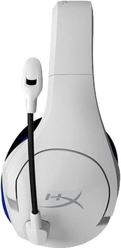 HyperX Cloud Stinger Core - سماعة رأس لاسلكية للألعاب، لأجهزة PS4، وPS5، والكمبيوتر الشخصي، وخفيفة الوزن، ومزلقات فولاذية متينة، وميكروفون لإلغاء الضوضاء - أبيض (متجدد) in Saudi Arabia