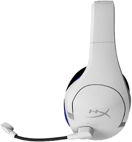 HyperX Cloud Stinger Core - سماعة رأس لاسلكية للألعاب، لأجهزة PS4، وPS5، والكمبيوتر الشخصي، وخفيفة الوزن، ومزلقات فولاذية متينة، وميكروفون لإلغاء الضوضاء - أبيض (متجدد) in Saudi Arabia