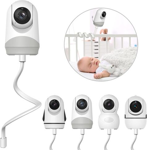 حامل شاشة HelloBaby، حامل شاشة عالمي لمنفذ 1/4 ملولب لـ HB40/HB6339/HB41/HB6351/HB6550/HB65/HB66/HB6250 والمزيد من كاميرات الشاشة، حامل ملتوي بدون أدوات أو تلف جدار داخلي/خارجي in Kuwait