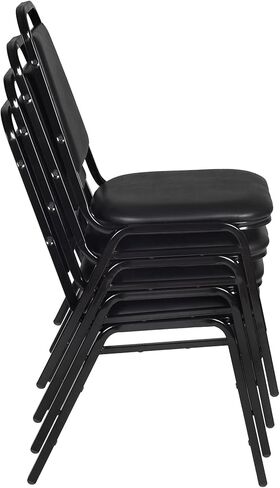 Regency Restaurant Stack Chair (4 Pack), Black in Kuwait