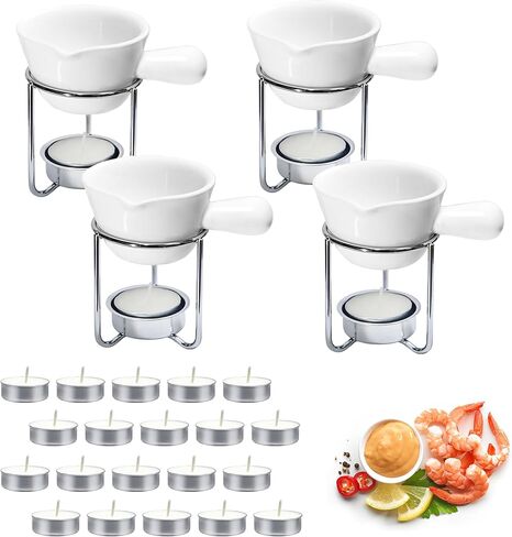 Reasim Crab Crackers and Tools Set with 2 Crab Leg Cracker,2 Butter Warmer for Seafood,4 Crab Leg Forks,4 Lobster Shellers,2 Seafood Scissors,10 Tealight Candles,1 Bag,seafood crackers and tool(25pcs) in Saudi Arabia
