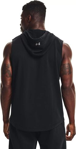 هودي بروجكت روك تيري بدون أكمام للرجال من Under Armour (US، Alpha، XX-Large، عادي، عادي، عاجي/أسود - 130) in Saudi Arabia