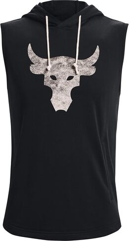 هودي بروجكت روك تيري بدون أكمام للرجال من Under Armour (US، Alpha، XX-Large، عادي، عادي، عاجي/أسود - 130) in Saudi Arabia