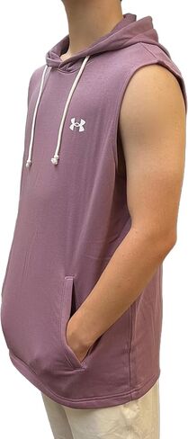 Under Armour Men's UA Rival Terry Sleeveless Hoodie 1376765 (US, Alpha, XX-Large, Regular, Regular, Gray - 011) in Saudi Arabia