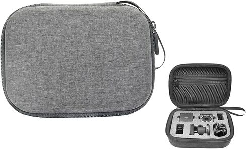 حقيبة حمل لمجموعة دي جي آي أكشن 2 ذات الشاشة المزدوجة مع غلاف داخلي صلب من الفوم قابل للحمل، رمادي داكن، مقاس M in Kuwait