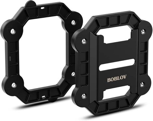 BOBLOV مشبك خلفي مغناطيسي لكاميرا الجسم، حامل مغناطيسي عالمي مع 8 مغناطيسات مدمجة، نوع جديد ومشابك سيليكا سوداء محمولة لجميع كاميرات الجسم تلتصق بالملابس in Kuwait