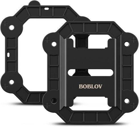 BOBLOV مشبك خلفي مغناطيسي لكاميرا الجسم، حامل مغناطيسي عالمي مع 8 مغناطيسات مدمجة، نوع جديد ومشابك سيليكا سوداء محمولة لجميع كاميرات الجسم تلتصق بالملابس in Kuwait