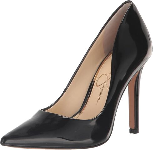 Jessica Simpson Women's Cassani Pointed Toe Pump, Black Patent, 6.5 in Saudi Arabia