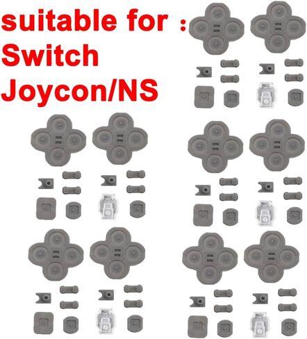 MYPUQIAO 5 Sets Silicone Conductive Rubber Pads Replacement for Switch Joy-con controller for NS left & Right Parts Controller Adhesive Button Changing Keypad Repair Replacement Part Tool Kit(Joycon) in Kuwait