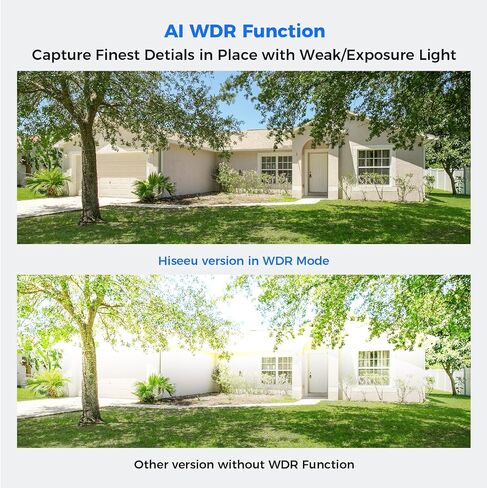 [4K HD Smart Detection+Angle 121°] Hiseeu 4K/8MP PoE Security Camera System Home Security System w/8pcs 4K IP Security Cameras Outdoor 100FT Night Vision 4K 8CH H.265 NVR with 3TB HDD for 24/7 Record in Saudi Arabia