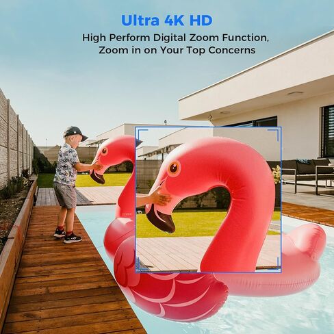 [4K HD Smart Detection+Angle 121°] Hiseeu 4K/8MP PoE Security Camera System Home Security System w/8pcs 4K IP Security Cameras Outdoor 100FT Night Vision 4K 8CH H.265 NVR with 3TB HDD for 24/7 Record in Saudi Arabia
