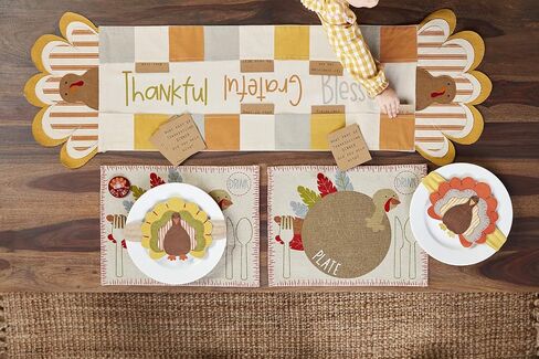 Mud Pie Children's Thanksgiving Turkey Place Mat with Button in Saudi Arabia