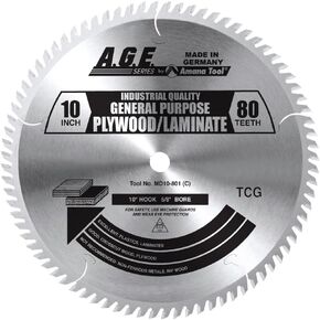 Laminate 10" X 80T Tcg 5/8" Bore (MD10-801)