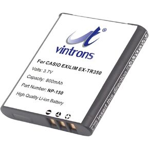 VINTRONS NP-10, NP-150 Battery for CASIO Exilim EX-TR350,