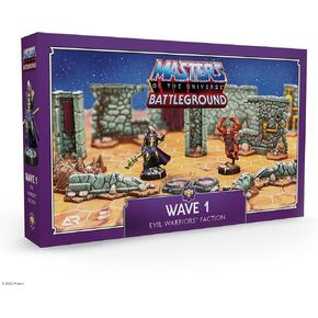 Archon Studio Masters of The Universe Battleground Expansion Set Wave 1 Evil Warriors Faction - Includes Scareglow and Beast Man Miniatures, Terrain Pieces, Rules and More - for Ages 14+
