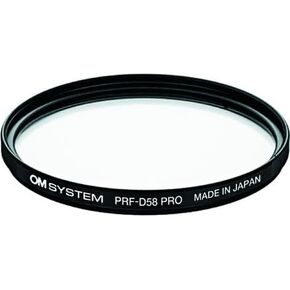 OM SYSTEM Olympus PRF-D58PRO Lens Protect Filter for M.ZUIKO Digital ED 14-150mm f4.0-5.6, M.ZUIKO Digital ED 40-150mm f4.0-5.6 and M.ZUIKO Digital ED 75-300mm F4.8-6.7,Black
