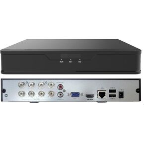 1stPV H.265 16ch 5MP Lite Hybrid 5-in-1 TVI/AHD/CVI/IP Surveillance Video Recorder Standalone CCTV DVR NVR System for Analog & IP Security Cameras, Remote Access, Motion Detection, 2TB HDD (no PoE)