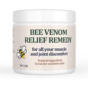 Organic Bee Venom Muscle & Joint Cream, Extra Effective Muscle & Joint Care, for Neck, Hand, Feet, Knee, Muscles, Shoulder, Wrist, Elbow, Ankle, Foot Aches, Arnica, Vitamin B6