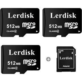 Factory Wholesale Micro SD Card 128MB Pack of 3 in Bulk Small Capacity for Small Files Only,Not Suitable for Camera,Phone(Not GB,1024MB=1GB)