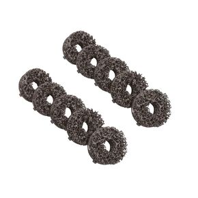 Steelman 2-inch Wheel Hub Polishing Pads, Durable Nylon Web Pads, Hook and Loop Backing, 10-Pack