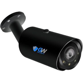 GW Security 4K 8MP 5X Optical Zoom Outdoor/Indoor PoE IP Microphone 2.7-13.5mm Motorized Lens Color Night Vision Bullet Security Camera, Human/Vehicle Detection (GW805801M)