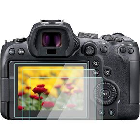 R6ii Screen Protector Compatible for Canon EOS R6ii /R6 /R7 Camera, 9H Tempered Glass Anti-Scrach Anti-Bubble Anti-Fingerprint (3 Pack)