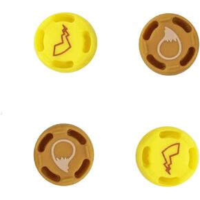 Silicone Non-Slip Cap Case Thumb Grips Cover Analog Thumb Stick Joystick Button Cap Handle Button Caps for Nintend Switch Joy-con (4PCS Rocker Cap)