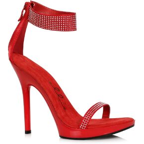صندل بكعب عالٍ للنساء من Ellie Shoes 502-HEIDI-RED-12، أحمر، 12 in Kuwait