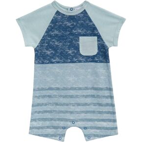 Splendid Kids Infant Encinitas Onesie, Lapis Stripe, 0-3M