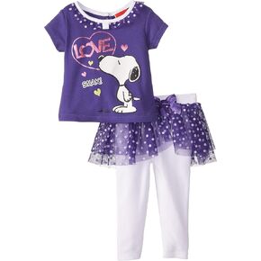 Peanuts Baby Girls' 2 Piece Skegging Set