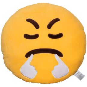 وسادة EvZ Emoji Devil Face Emoticon محشوة من القطيفة الناعمة، معتمدة رسميًا، 32 سم أرجواني in Kuwait